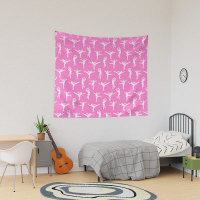 Figure Skating - Pink With Dots Tapestry Official Skating Merch