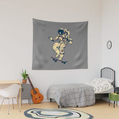 Astronaut Skateboarding Tapestry Official Skating Merch