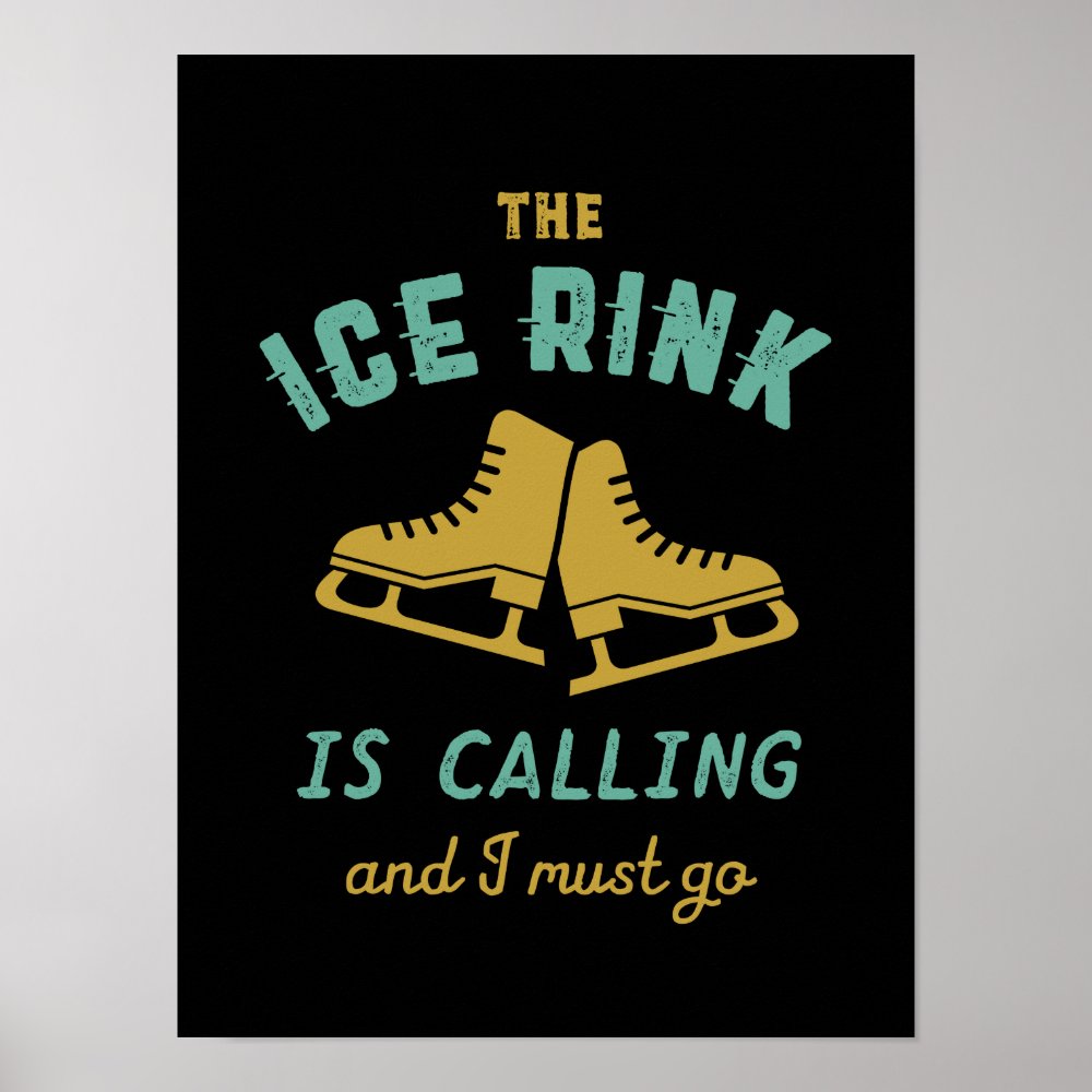 vintage ice skating ice rink is calling i must go poster rc06640890ce948aaad15e26229d1f64f wve 8byvr 1000 - Skating Gifts