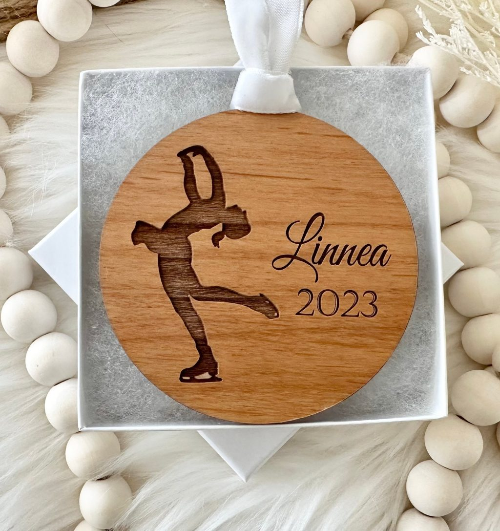 Personalized Skating New Idea Wooden Ornament