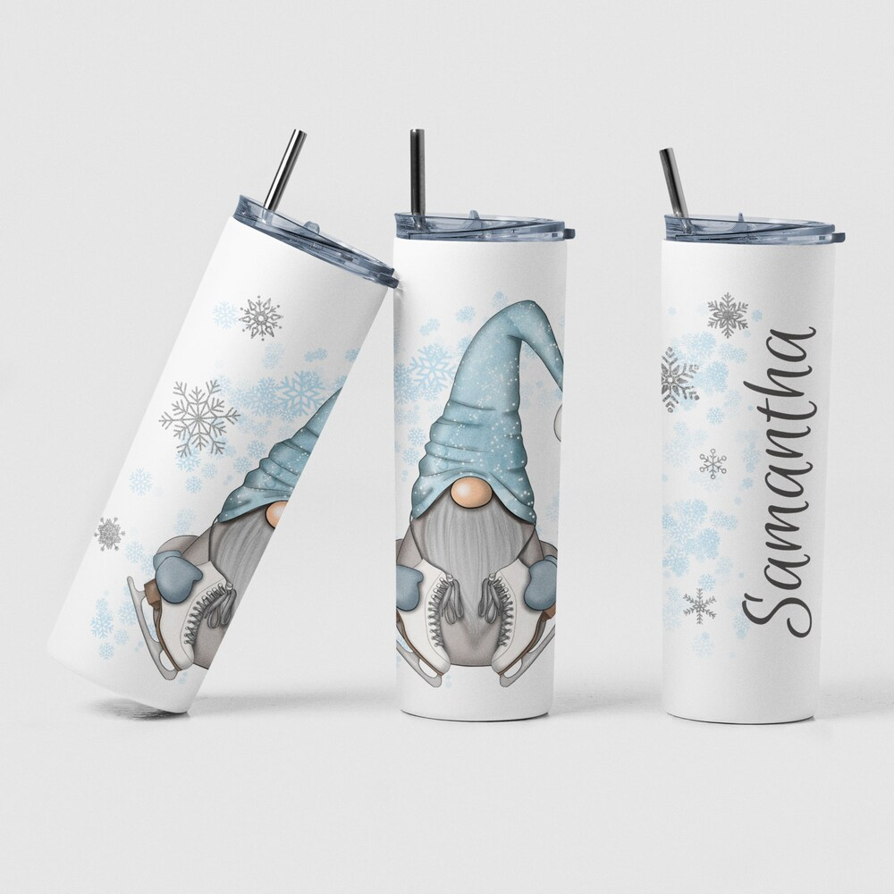 Personalized Ice Skater Tumbler